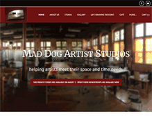 Tablet Screenshot of maddogartiststudios.com